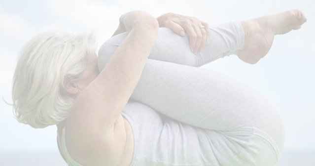 Yoga Pose knee to chest