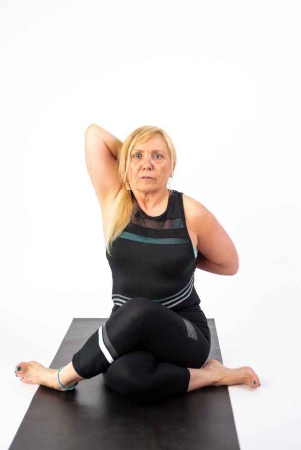 Cow Face Pose - Gomukhasana
