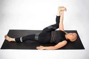 Half Happy Baby - Ardha Ananda Balasana