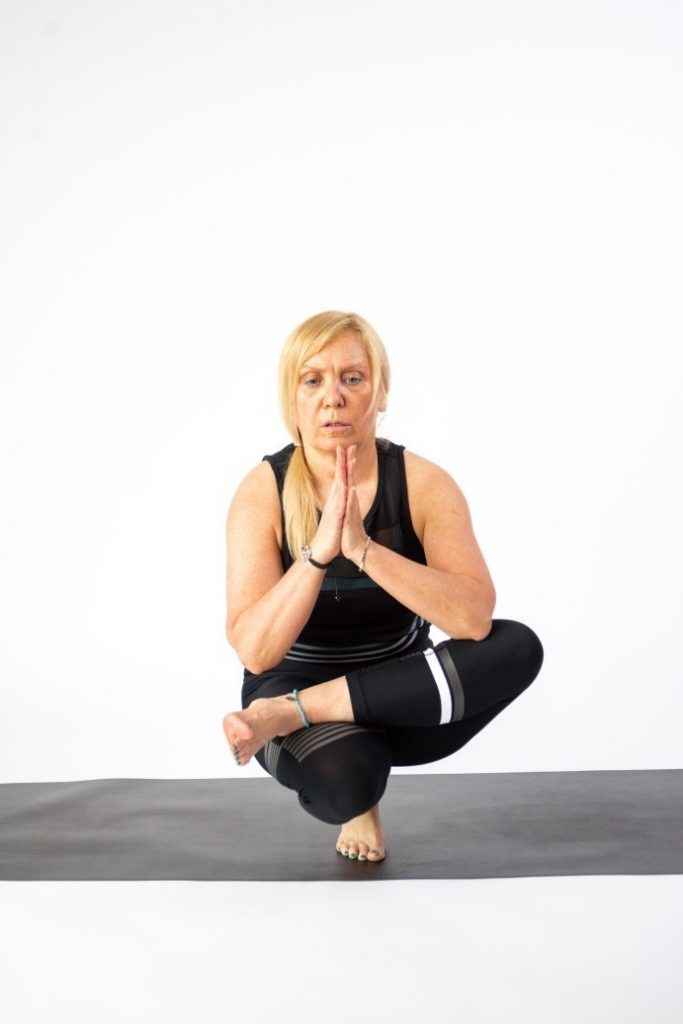 Half Lotus Tip Toe Pose – Ardha Baddha Padma Padangusthasana