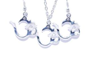 Kit Necklace-Earrings Lotus Pose