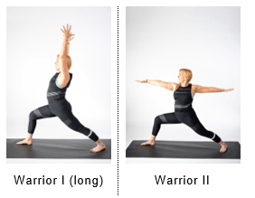 Yoga Pose, Asana, Warrior II – Virabhadrasana II, Warrior I