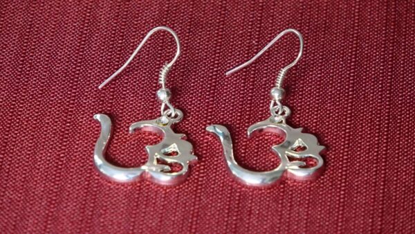 Stylised design Om (Aum) earrings#13H106890