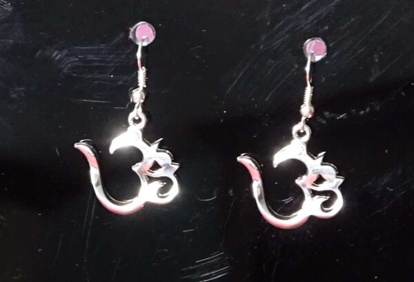 Stylised design Om (Aum) earrings#13H106890 - Image 2