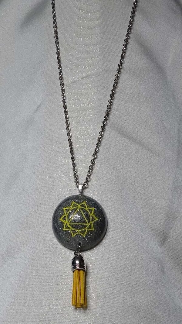 Solar Plexus Chakra Necklace #20YC193 - Image 3