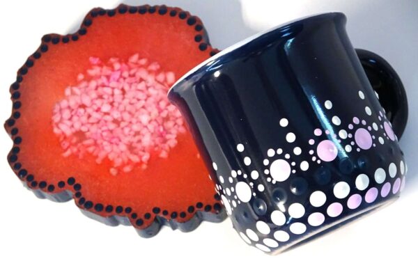 Espresso cup Set - Pink-Dark #A151 - Image 3