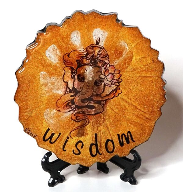 Ganesha Round Frame BONUS Holder #A146 - Image 3