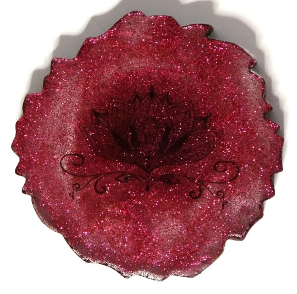 Lotus Flower Round Frame Illustration - BONUS Holder #A140 - Image 4