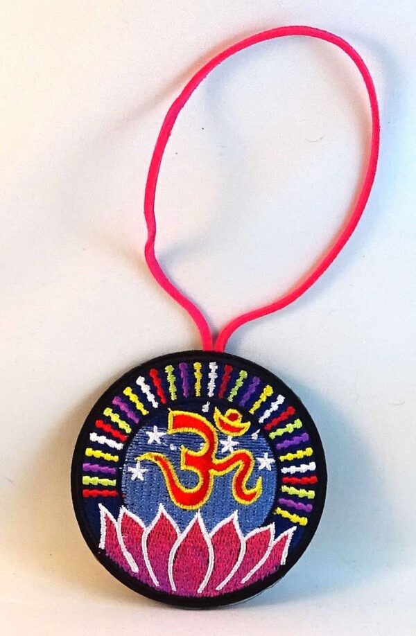 OM Embroidery Double-Sided - Hippie Yoga Hanger - Hot-Pink #A117 - Image 3
