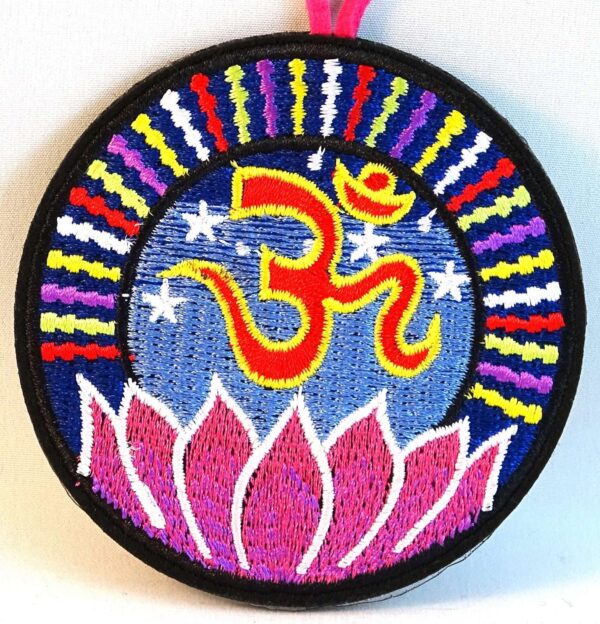 OM Embroidery Double-Sided - Hippie Yoga Hanger - Hot-Pink #A117 - Image 2