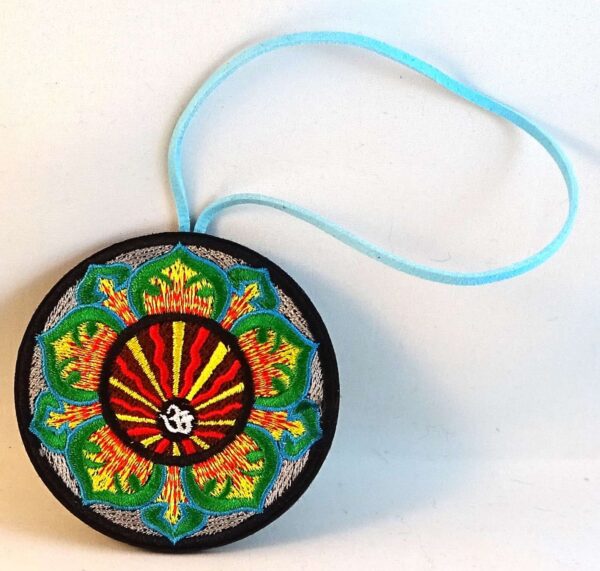 OM Embroidery Double-Sided - Hippie Yoga Hanger - Light Blue #A116 - Image 3