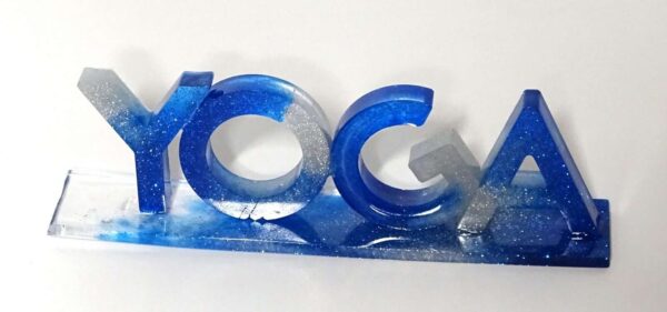 YOGA Resin Letters On Base #A152 - Image 3