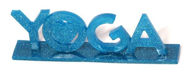 YOGA Resin Letters On Base #A144 - Image 2