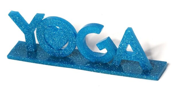 YOGA Resin Letters On Base #A144 - Image 3