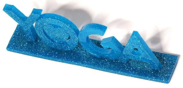 YOGA Resin Letters On Base #A144 - Image 4