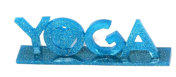 YOGA Resin Letters On Base #A144 - Image 6