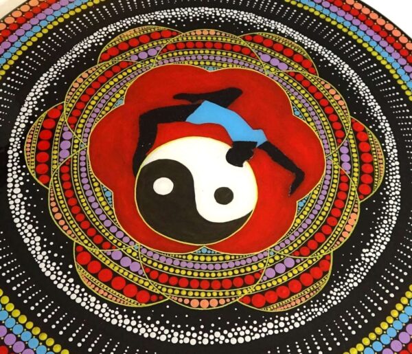 Mandala Dot Painting Finished Epoxy