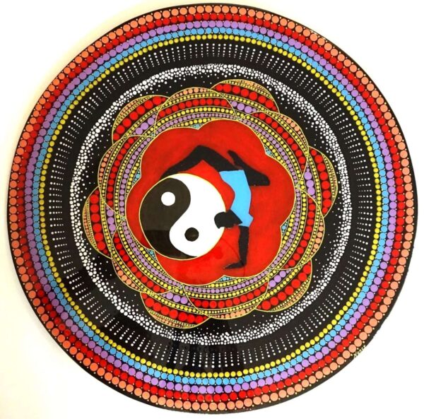 Mandala Dot Painting Finished Epoxy