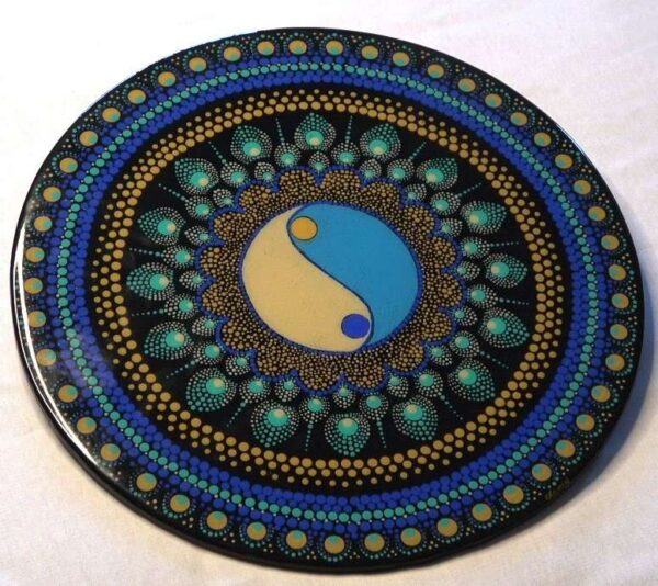 Mandala Dot Painting Finished Epoxy