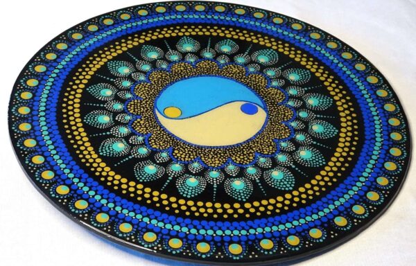 Mandala Dot Painting Finished Epoxy