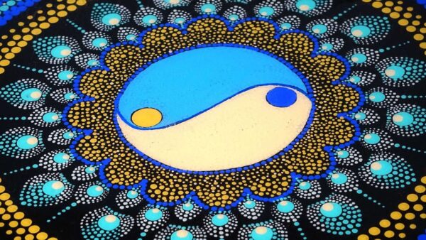 Mandala Dot Painting Finished Epoxy