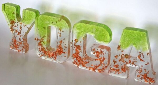 YOGA Resin Letters - Large - Lime Green #A177 - Image 3