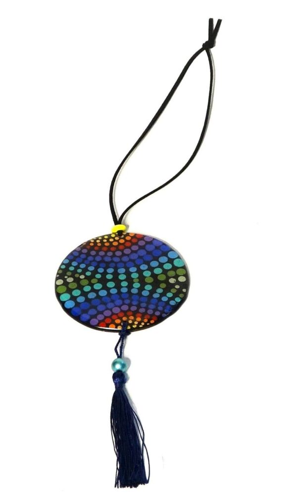 Mandala Necklace Tasel Cord