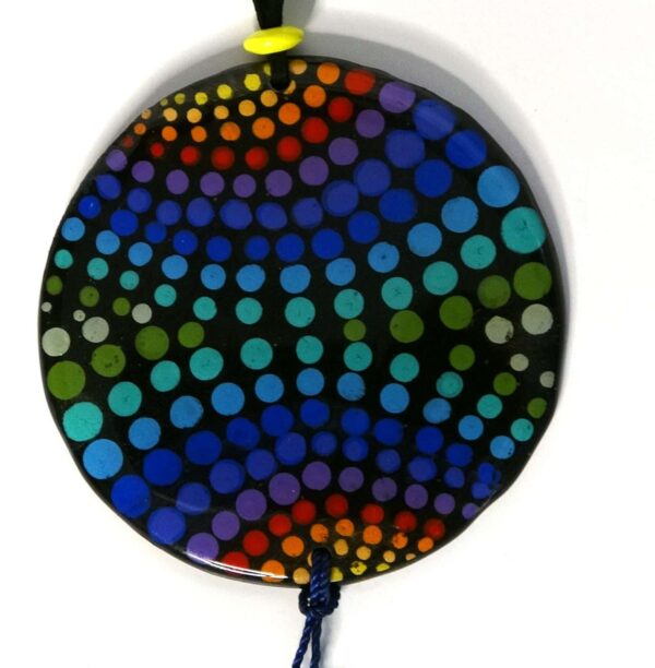 Mandala Necklace Tasel Cord
