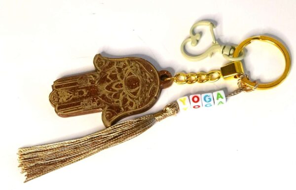 Yoga Keychain, Yoga Epoxy Resin Keychain, Yogis Best Gifts, Gifts For Yoga Lovers.