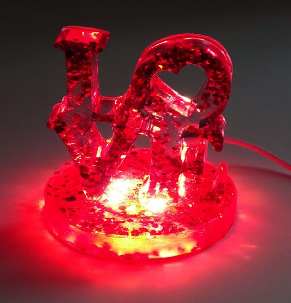 LOVE Epoxy Resin, LOVE LED, Yogis Best Gifts, Gifts For Yoga Lovers.
