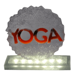 YOGA design frame in epoxy resin for your home, studio or office