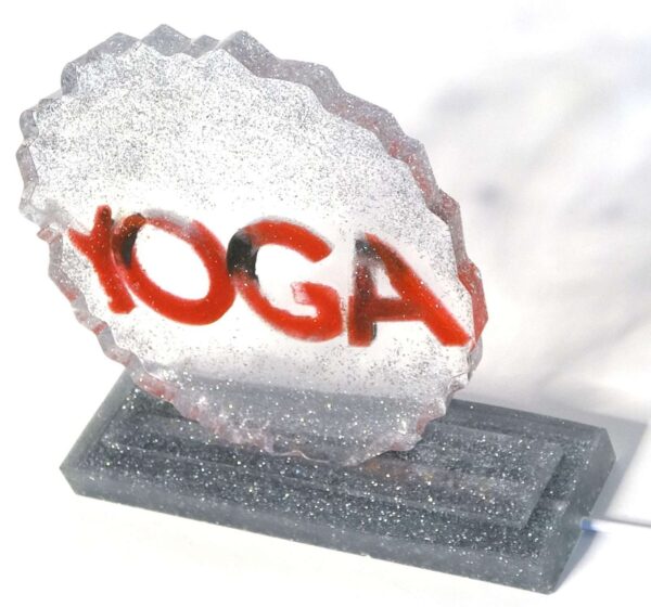 YOGA Letters Round Frame On Base w/ LED #A102 - Image 3
