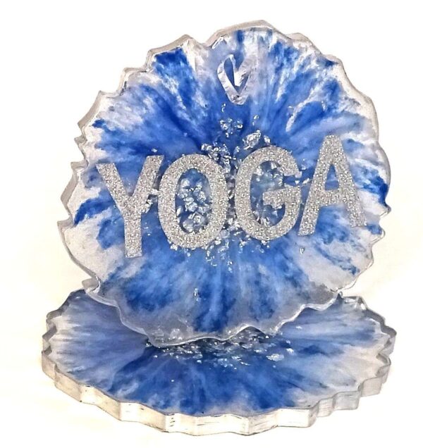 YOGA design frame in epoxy resin for your home, studio or office