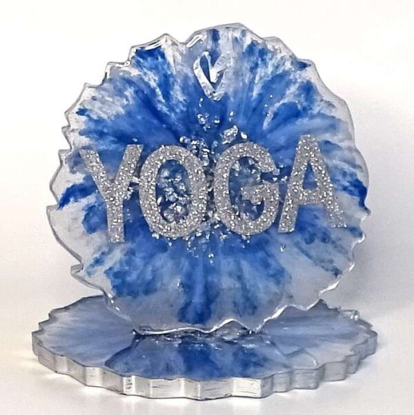 YOGA design frame in epoxy resin for your home, studio or office