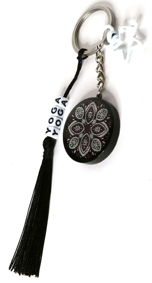Mandala Keychain, Yoga Keychain, Yoga Epoxy Resin Keychain, Yogis Best Gifts, Gifts For Yoga Lovers.