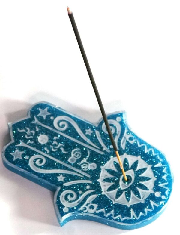 Hamsa hand incense base, Incense holder, Yogis Best Gifts, Incense Holder Tray Home Decoration