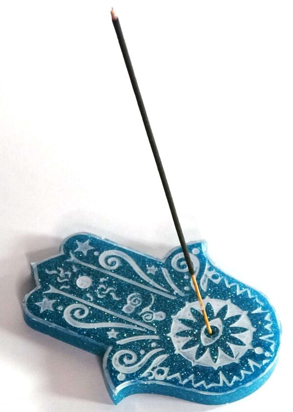 Hamsa hand incense base, Incense holder, Yogis Best Gifts, Incense Holder Tray Home Decoration