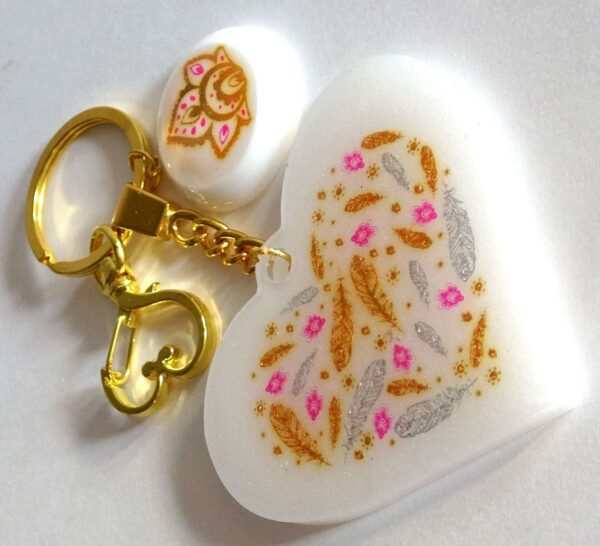 Yoga Keychain, Yoga Epoxy Resin Keychain, Yogis Best Gifts, Gifts For Yoga Lovers.