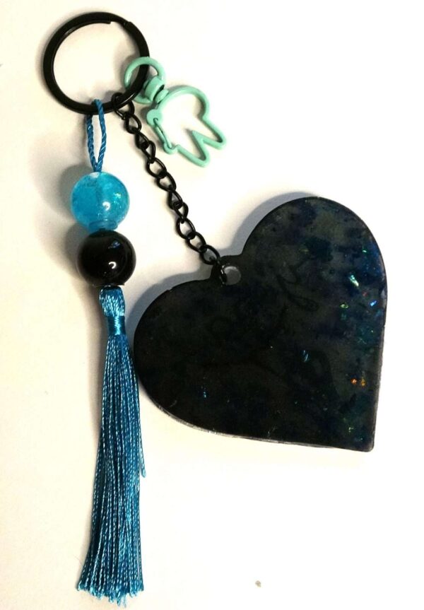 Heart Keychain. Yoga Keychain. Gift for Yoga Lovers.