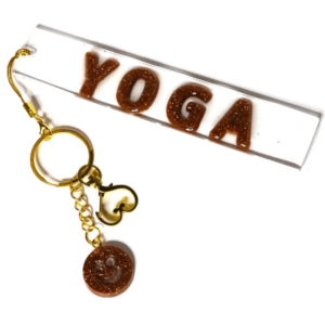 Yoga Keychain, Yoga Keychain with pendant