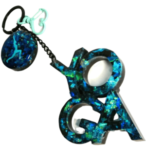 Yoga Keychain, Yoga Epoxy Resin Keychain, Yogis Best Gifts, Gifts For Yoga Lovers.