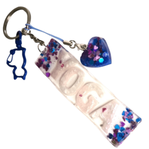 Yoga Keychain, Yoga Epoxy Resin Keychain, Yogis Best Gifts, Gifts For Yoga Lovers.