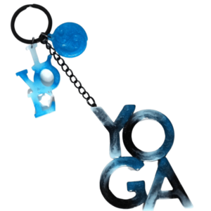 Yoga Keychain, Yoga Epoxy Resin Keychain, Yogis Best Gifts, Gifts For Yoga Lovers.