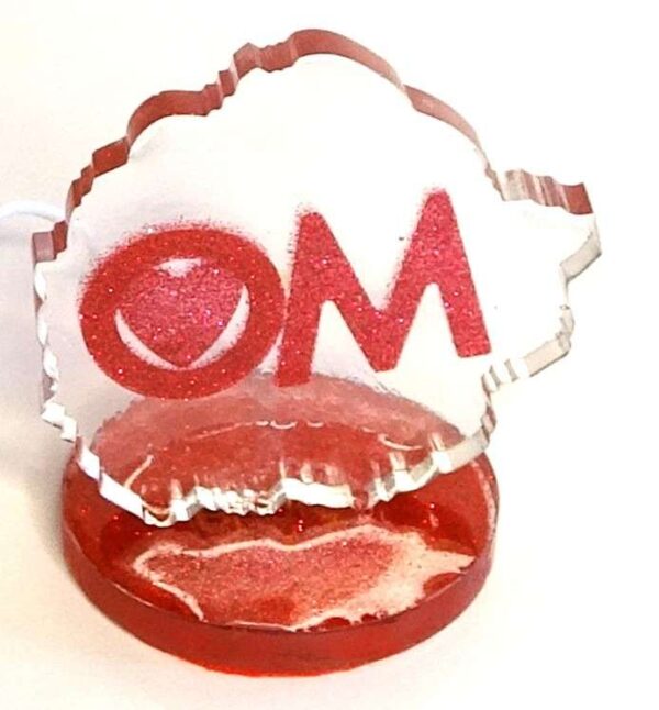 LED OM. OM Frame LED. Meditation Art. Coaster. LED. OM.