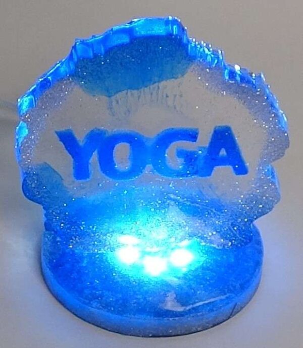 LED YOGA. YOGA Frame LED. Meditation Art. 