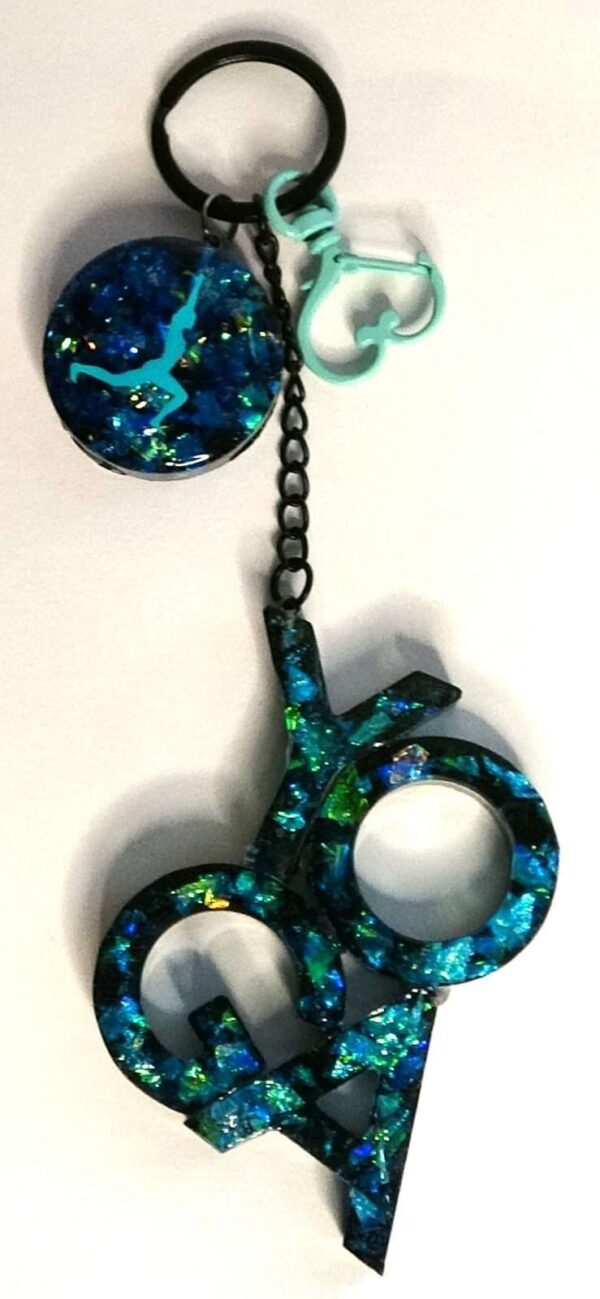 Yoga Keychain, Yoga Epoxy Resin Keychain, Yogis Best Gifts, Gifts For Yoga Lovers.