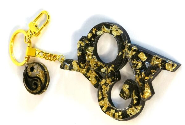 Yoga Keychain, Yoga Epoxy Resin Keychain, Yogis Best Gifts, Gifts For Yoga Lovers.