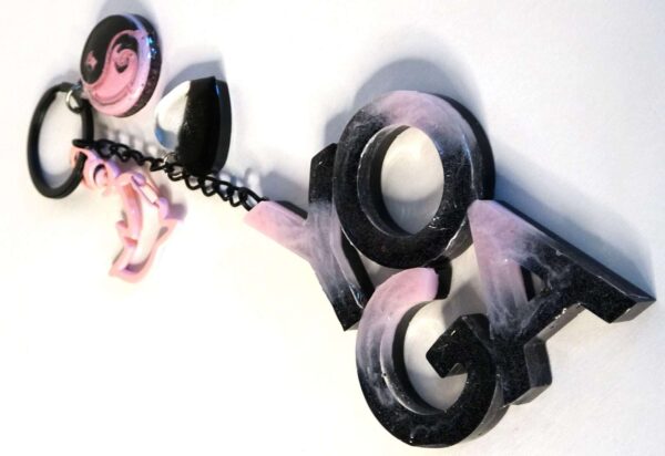 Yoga Keychain, Yoga Epoxy Resin Keychain, Yogis Best Gifts, Gifts For Yoga Lovers.