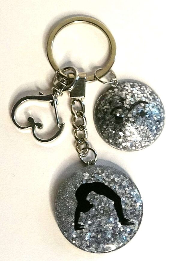 Yoga Pose Keychain. Yoga Keychain. Yogis Best Gifts. Gift For Yoga Lovers. 