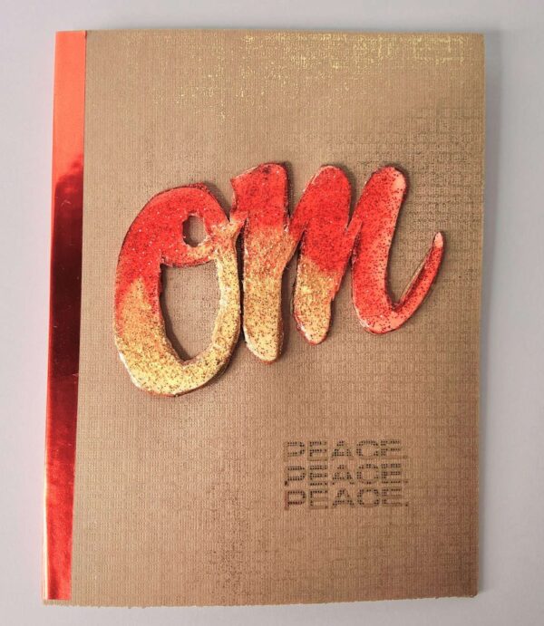 Card OM Peace, Handmade Card, Card for yogis, Card for yogi, yoga card